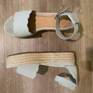 Light Blue Espadrille Sandals
